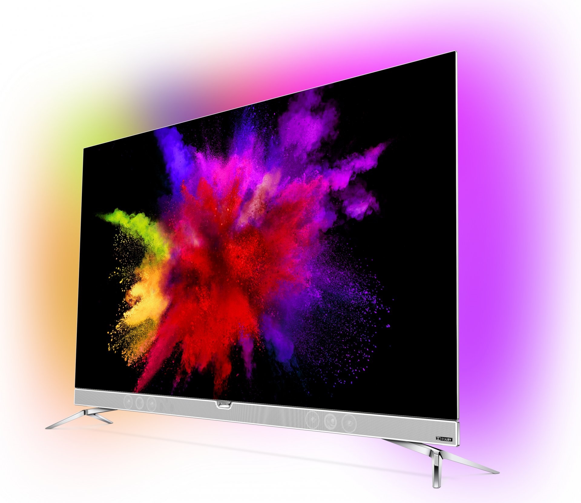 Тв ярче. Philips Ambilight 55. Телевизор Philips 55pus8804. Телевизор OLED Philips 55pos901f 54.6